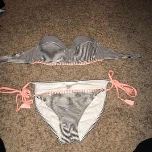 Target Brand strapless bikini set